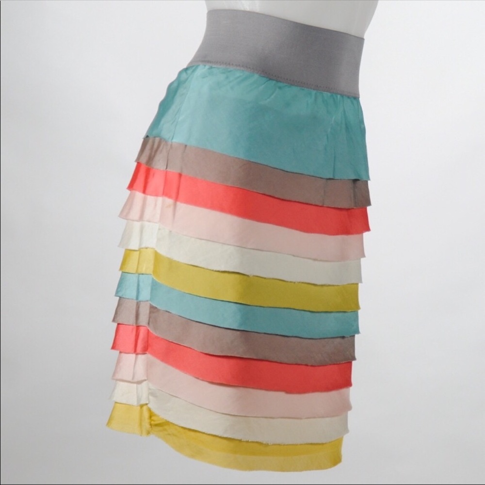 Ruffle pencil skirt